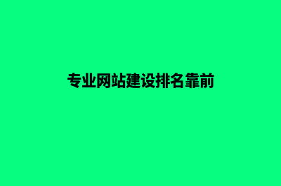 专业网站建设找什么样的公司(专业网站建设排名靠前)