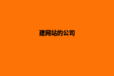 搭建网站公司(建网站的公司)