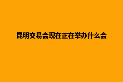 昆明交易网站建设(昆明交易会现在正在举办什么会)