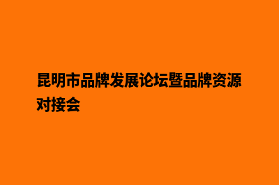 昆明品牌建立网站(昆明市品牌发展论坛暨品牌资源对接会)