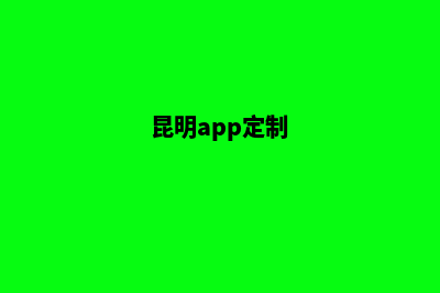 昆明网站定制服务(昆明app定制)