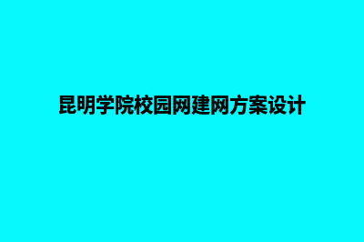 昆明校园网站建设(昆明理工校园网办理)