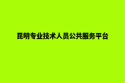 昆明专业创建网站(昆明专业技术人员公共服务平台)