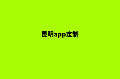 昆明定制网站建设推广公司(昆明app定制)