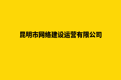 昆明市网站建设推广公司(昆明市网络建设运营有限公司)