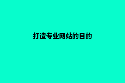 打造专业网站，轻松提升SEO排名(打造专业网站的目的)