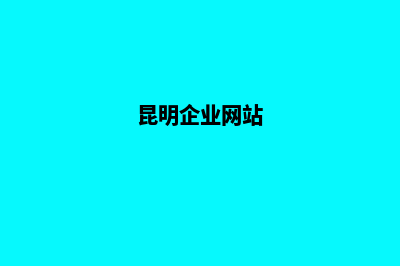 昆明专业企业网站建设报价(昆明企业网站)