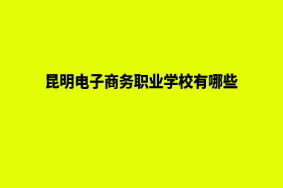 昆明电子商务网站制作价格(昆明电子商务职业学校有哪些)