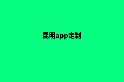 昆明定制型网站搭建费用(昆明app定制)