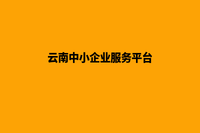 云南中小网站建设(云南中小企业服务平台)