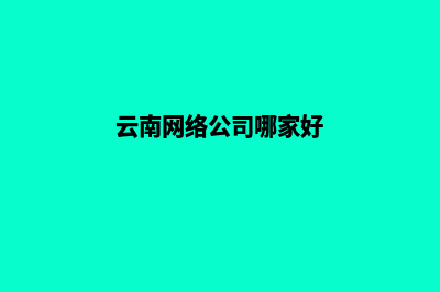 云南专业高端网站建设(云南网络公司哪家好)