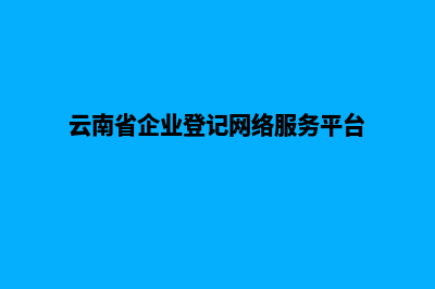 云南企业网站设计多少钱(云南省企业登记网络服务平台)