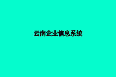 云南企业网站设计哪家公司好(云南企业信息系统)