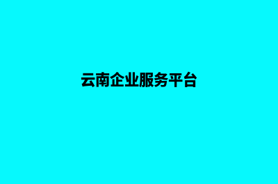 云南企业网站设计哪家专业(云南企业服务平台)