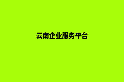 云南企业专业网站建设(云南企业服务平台)