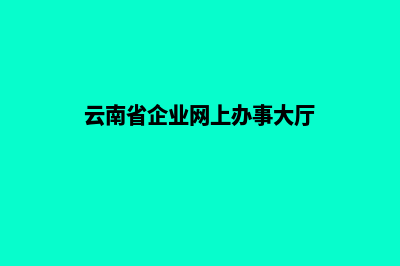 云南改版企业网站多少钱(云南省企业网上办事大厅)