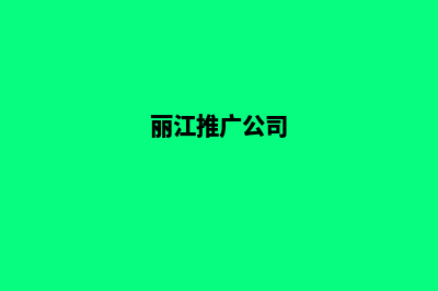 丽江公司优化网站(丽江推广公司)