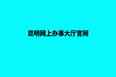 昆明门户网站制作收费(昆明网上办事大厅官网)