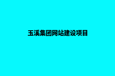 玉溪集团网站建设费用(玉溪集团网站建设项目)