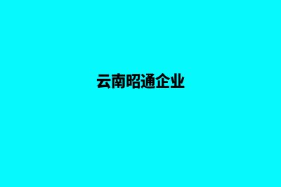 昭通公司网站设计价格(云南昭通企业)