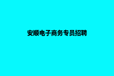 安顺电商网站制作价格(安顺电子商务专员招聘)