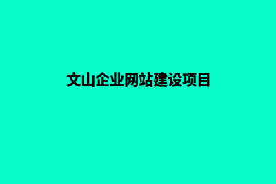 文山企业网站建设价格(文山企业网站建设项目)