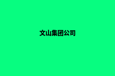 文山公司创建网站要多少钱(文山集团公司)