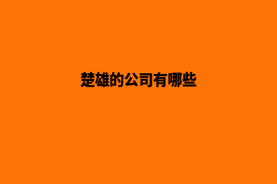 楚雄公司网站制作哪家好(楚雄的公司有哪些)