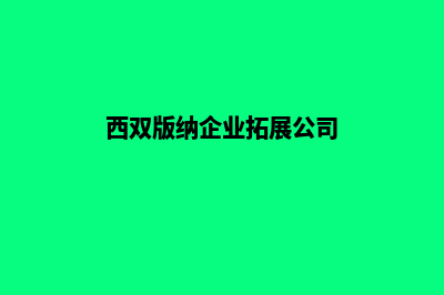 西双版纳公司网页改版多少钱(西双版纳room公司)