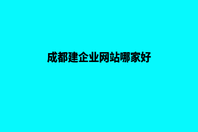 成都公司建网站(成都建企业网站哪家好)