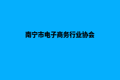 南宁电子商务网站设计费用(南宁市电子商务行业协会)