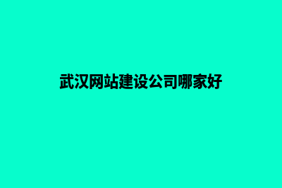 武汉网站建设找哪家(武汉网站建设公司哪家好)