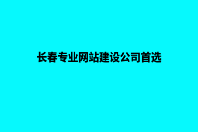 长春专业网站建设报价(长春专业网站建设公司首选)