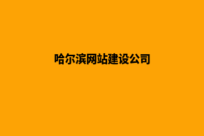 哈尔滨网站建设公司