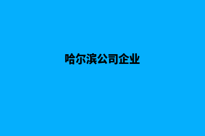 哈尔滨企业网站建设价格(哈尔滨公司企业)