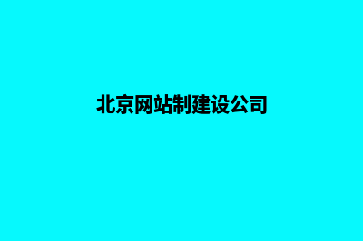 北京网站建设制作(北京网站制建设公司)