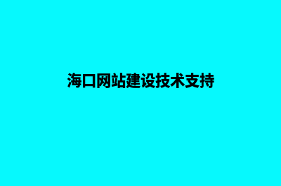 海口网站建设设计(海口网站建设技术支持)