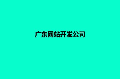 广州网站开发价格明细(广东网站开发公司)