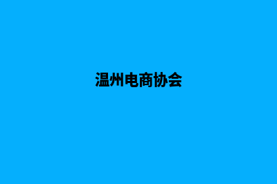 温州电商网站开发收费(温州电商协会)