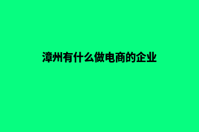 漳州公司做网站费用(漳州有什么做电商的企业)