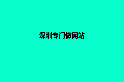 深圳做网站公司(深圳专门做网站)