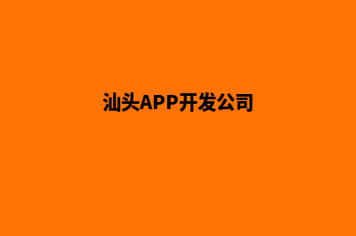 汕头app开发(汕头APP开发公司)