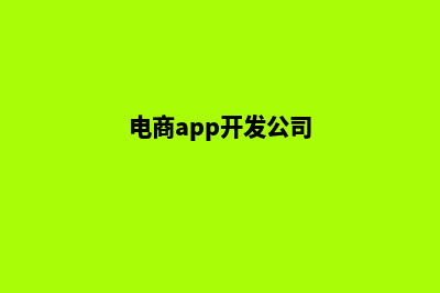 韶关电商app开发(电商app开发公司)