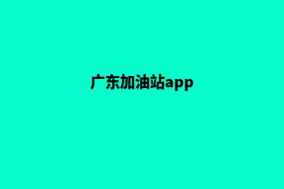 梅州加油app开发哪家好(广东加油站app)