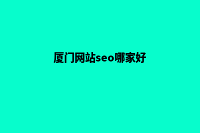 厦门网站排名优化(厦门网站seo哪家好)