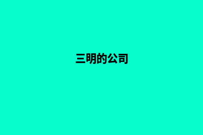 三明开发app公司(三明的公司)