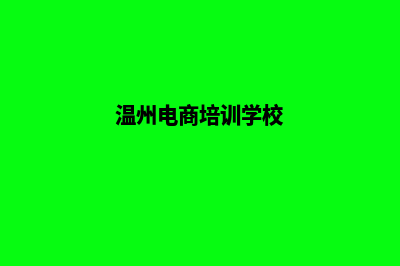 温州电商app定制(温州电商培训学校)