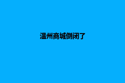 温州商城网站设计价格(温州商城倒闭了)