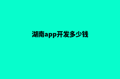 湖州app开发搭建(湖南app开发多少钱)