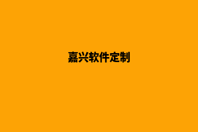 嘉兴app制作方案(嘉兴软件定制)